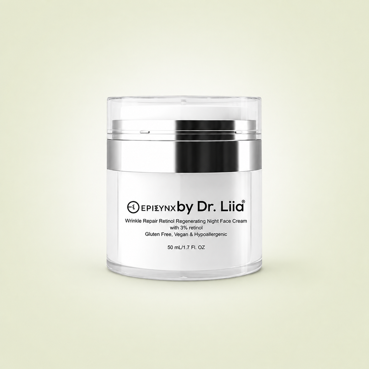 Wrinkle Repair Retinol Night Cream – Vegan, Gluten-Free, Regenerating Anti-Aging Moisturizer